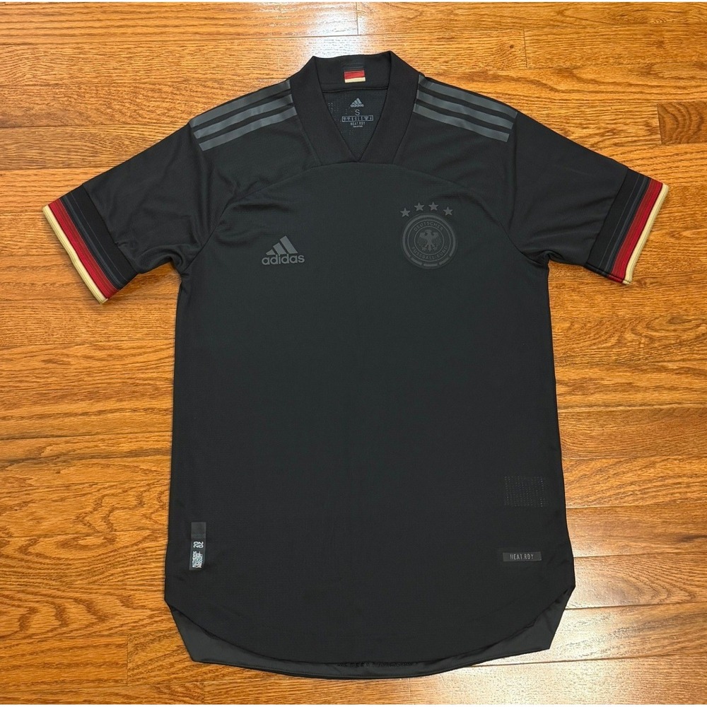 Adidas Germany National Team 2020/21 Soccer Jersey Away Mens Small Black EH6116